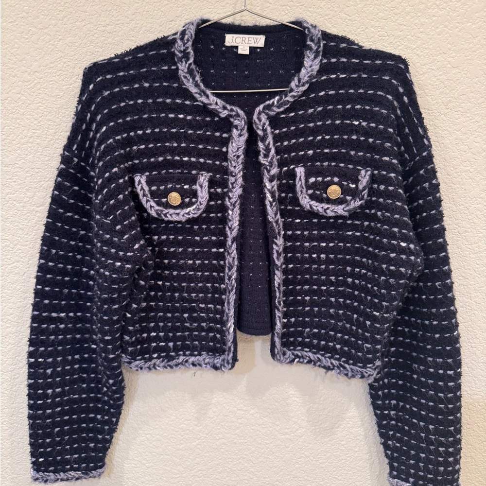 J Crew Marled Tweed Lady Jacket